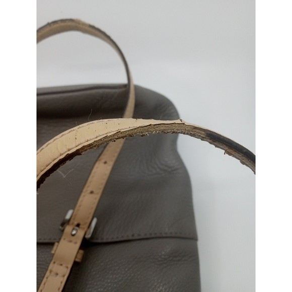 Michael Kors Bedford Pebbled Leather Medium Pocket Tote Shoulder Bag Gray - Picture 9 of 14